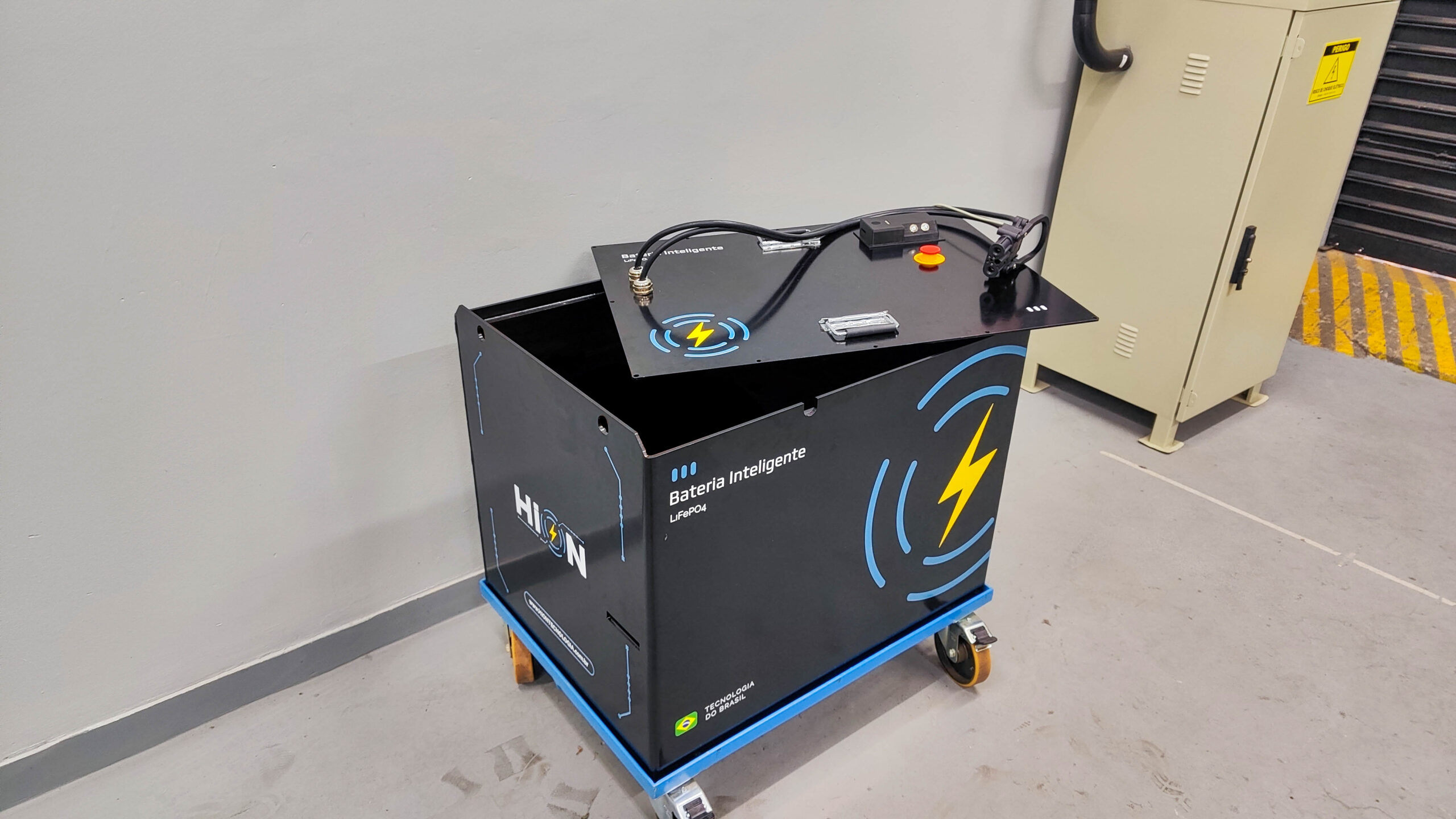 Bateria 48V Empilhadeiras Elétricas Telemetria Inteligente Wi-FI GPS 5G HION - Imagem 2