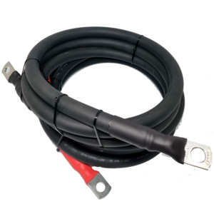 Kit Cabo Potência 95mm² Par Alimentação 2 metros Positvo Negativo Flexível